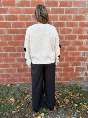 Wide Leg Black Dress Pants