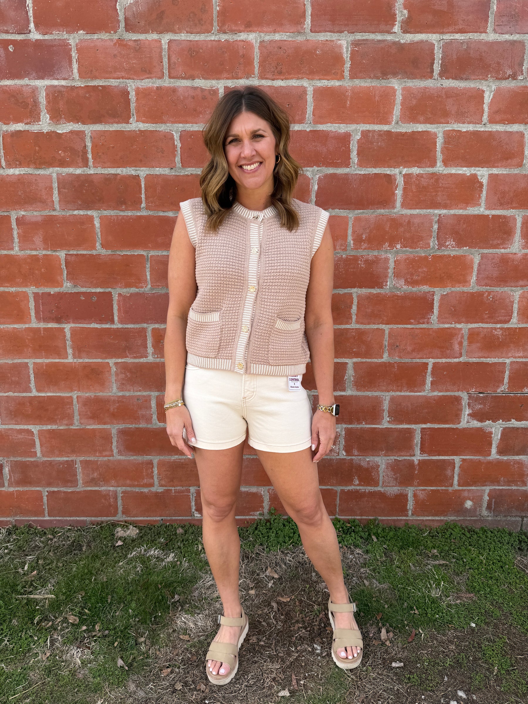 All About Them Details Button Up Top