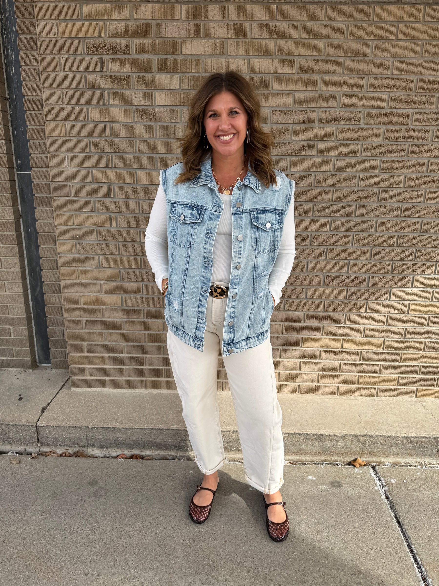 Oversized Denim Vest