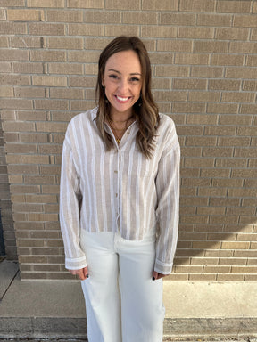 Madelyn Shirt - Pumice Cream