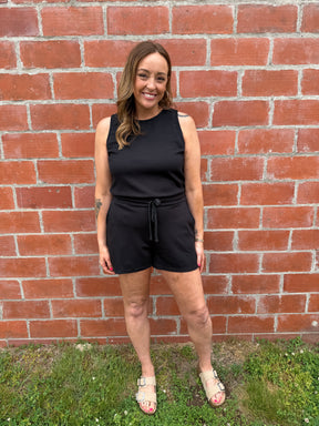 Out and About Romper - Black
