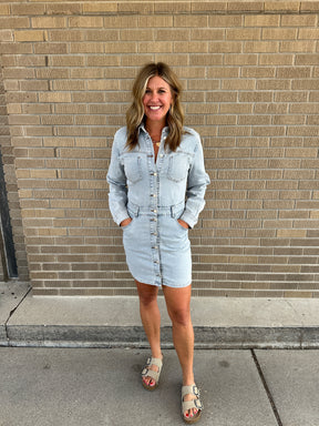 Mini Denim Dress