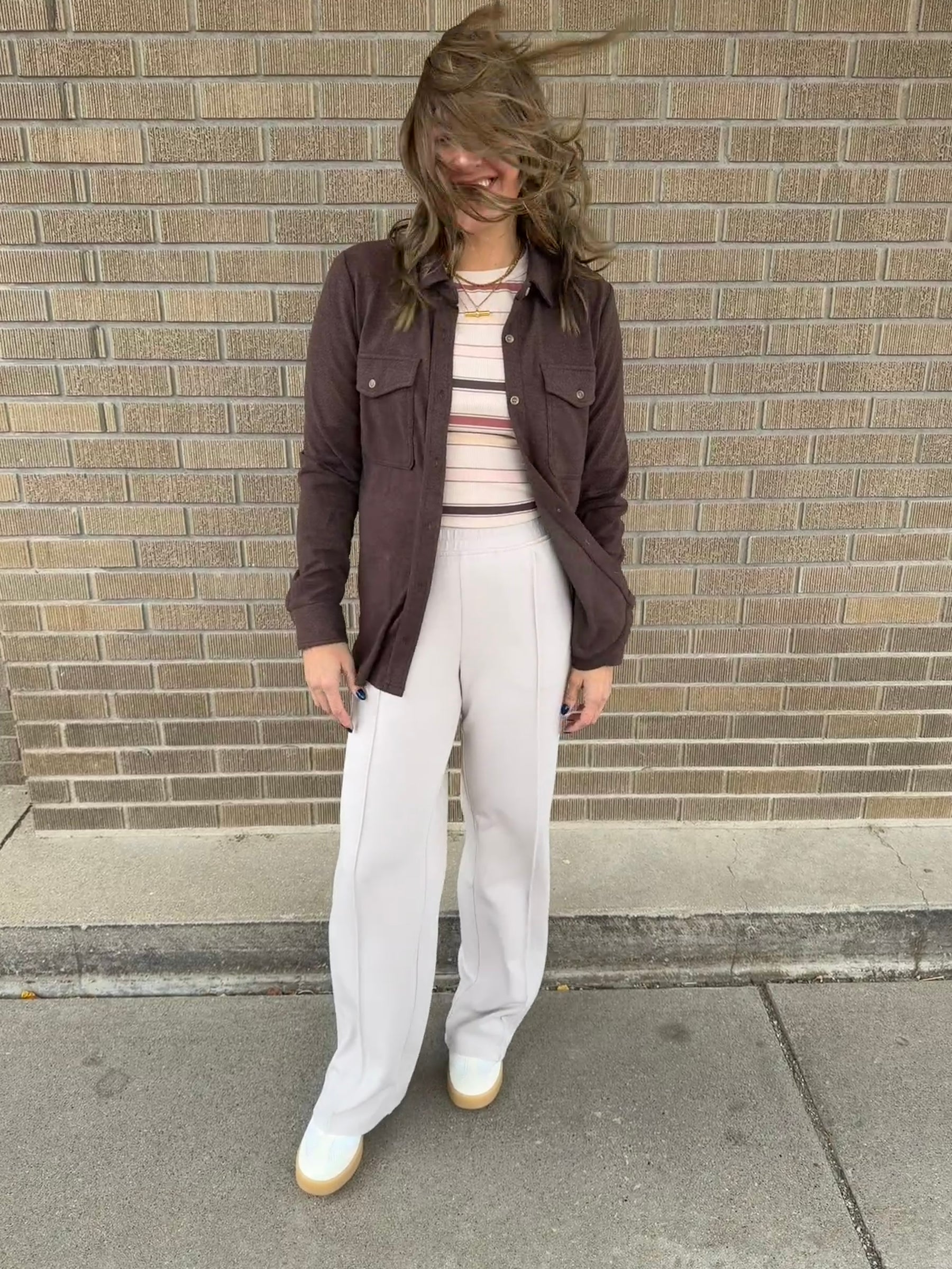 Stacy Top - Autumn Stripe