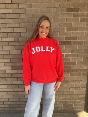 Cloudy Knit Jolly Graphic Top