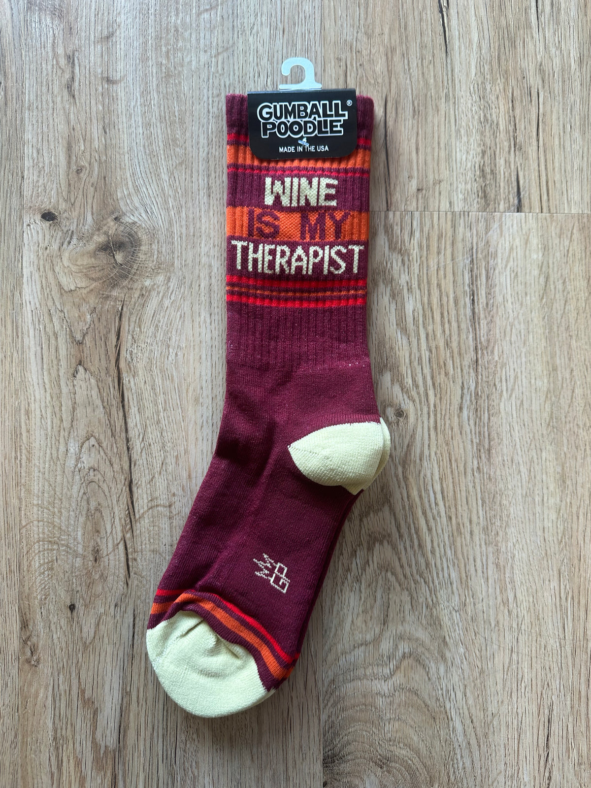 Wine Is My Therapist Socks