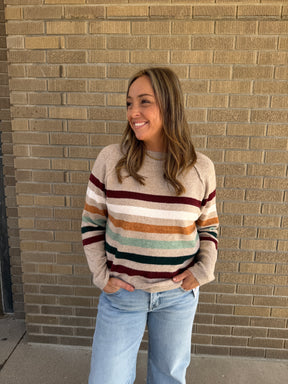 Multicolor Stripe Sweater