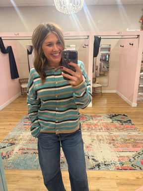Autumn Stroll Stripe Cardi
