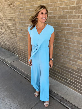 Dusty Blue Jumpsuit