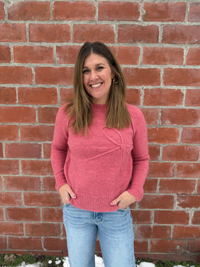 Girly Girl Pink Bow Sweater