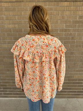 Good Vibes Floral Blouse