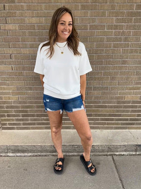 Buttery Soft Modal Tee - Cream