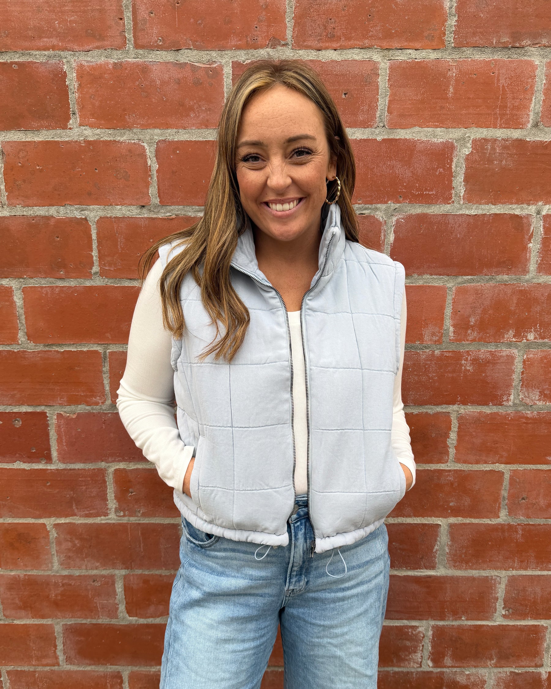 Brina Vest - Light Denim