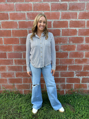 Buttery Soft Button Down - Charcoal
