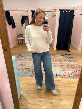 Janie Top - Heather Oatmeal