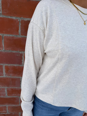 Janie Top - Heather Oatmeal