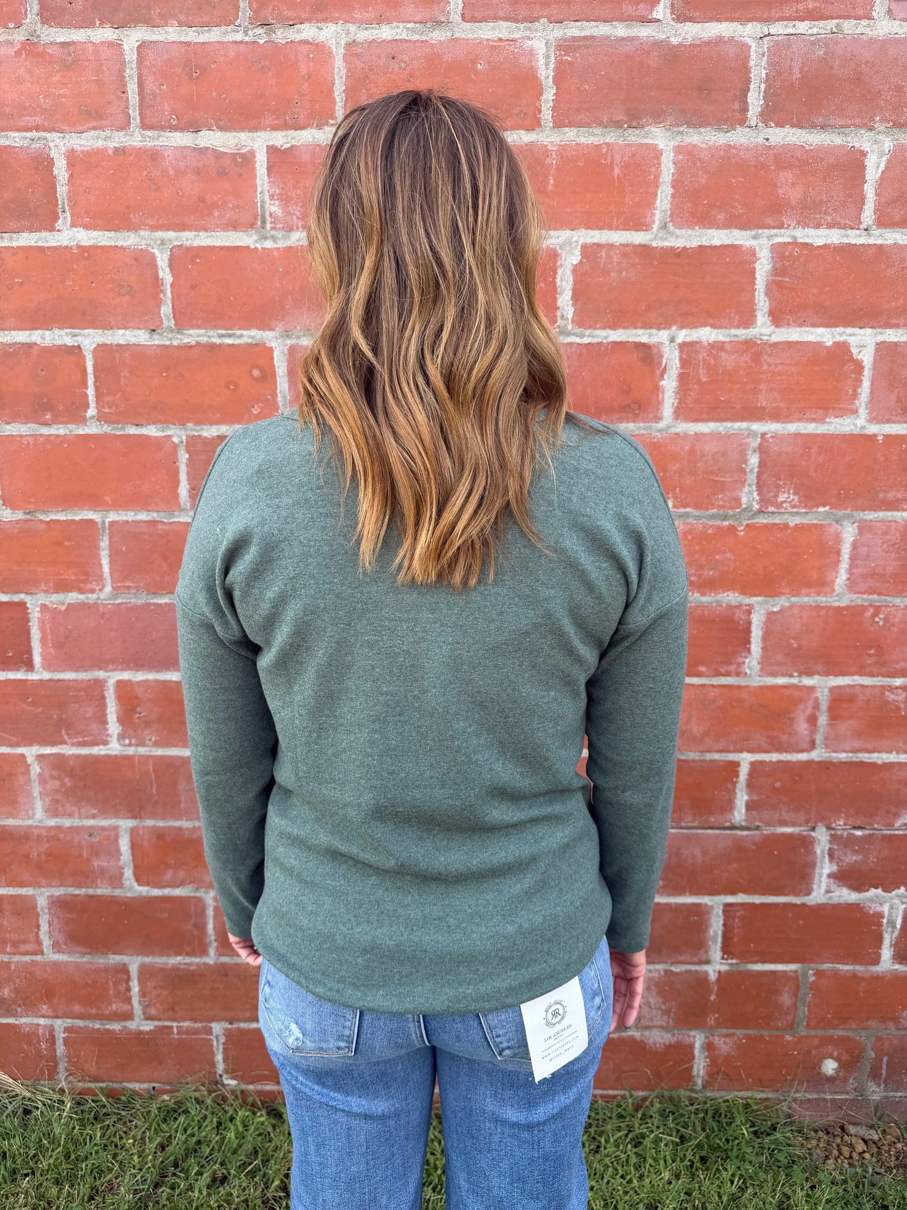 Sage Relaxed V-Neck