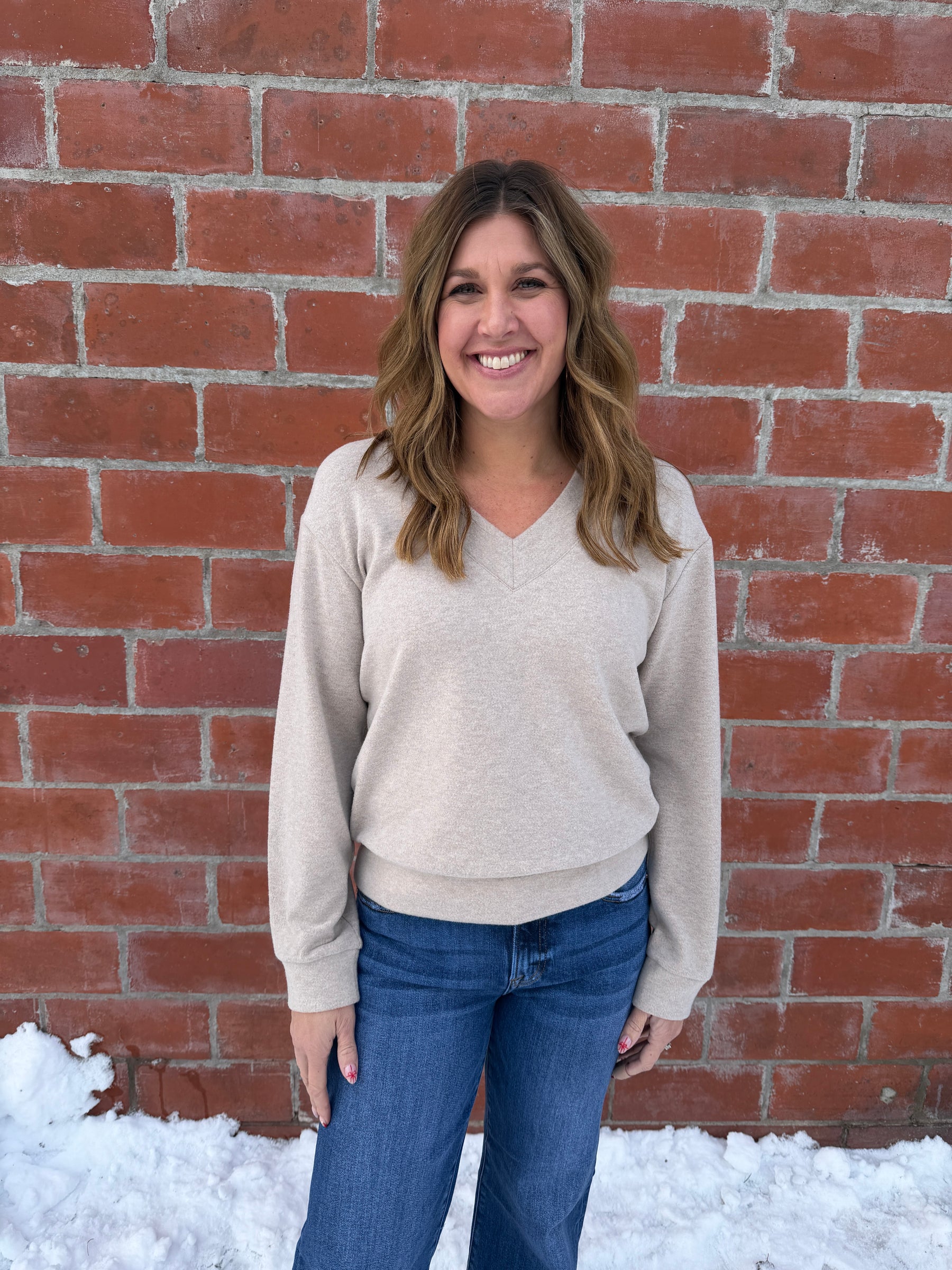 Manal Top - Heather Stucco