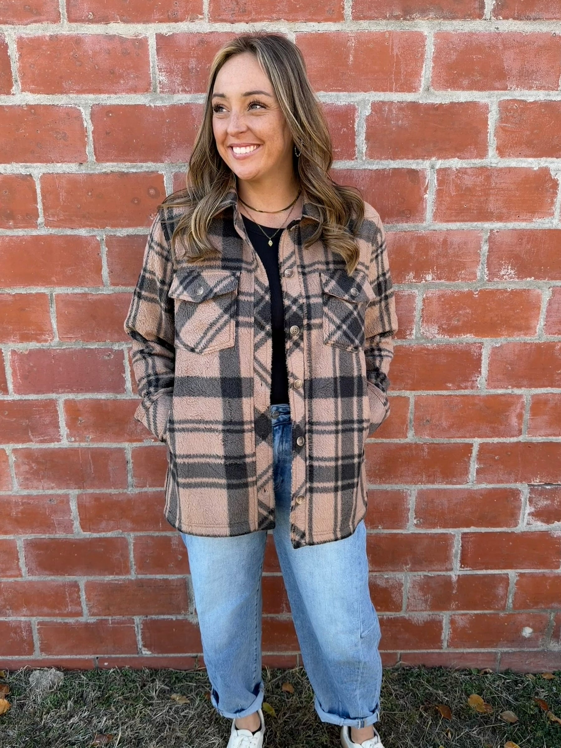 Sante Fe Jacket - Pecan Black Plaid