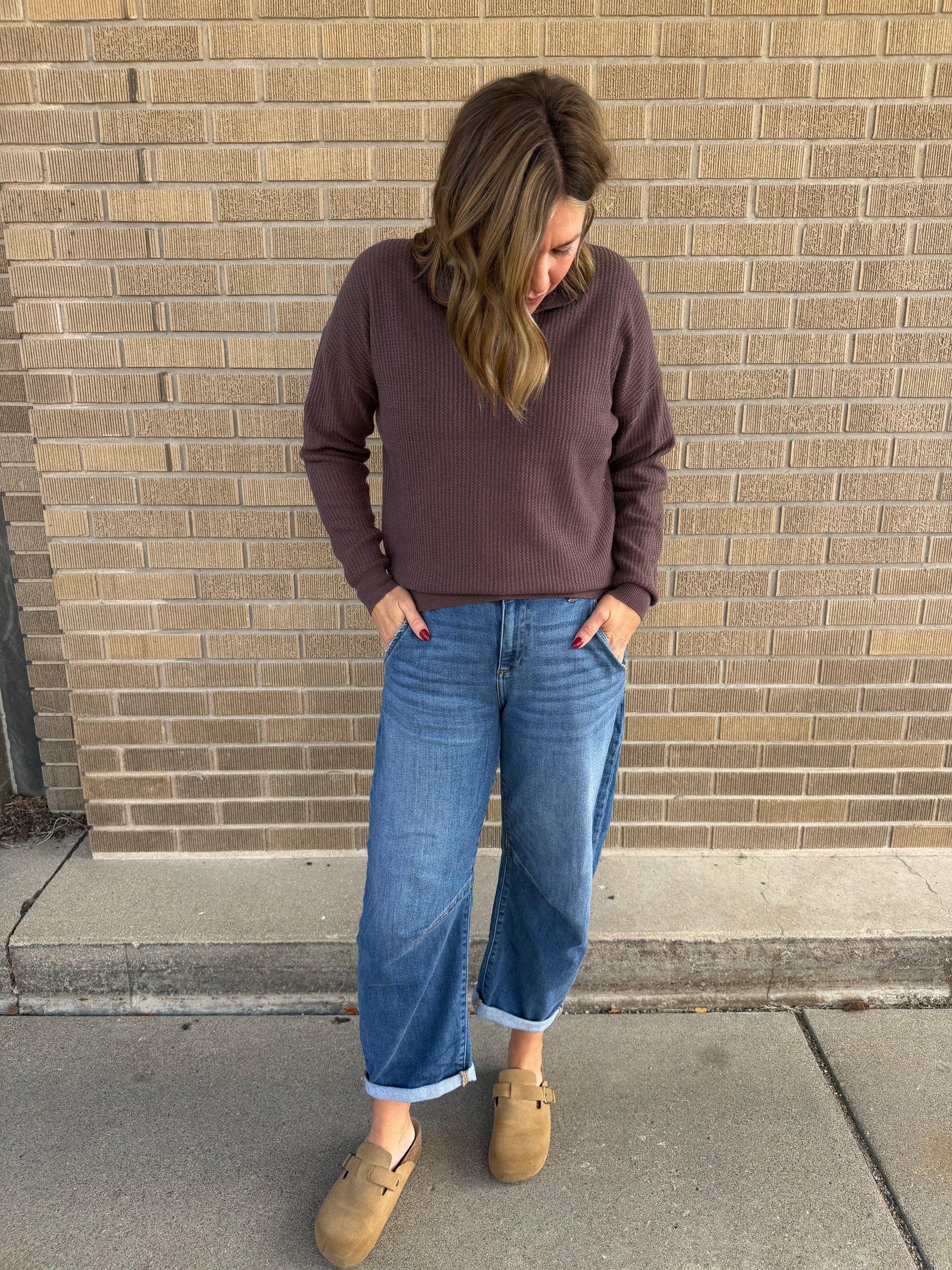Mocha Textured Top