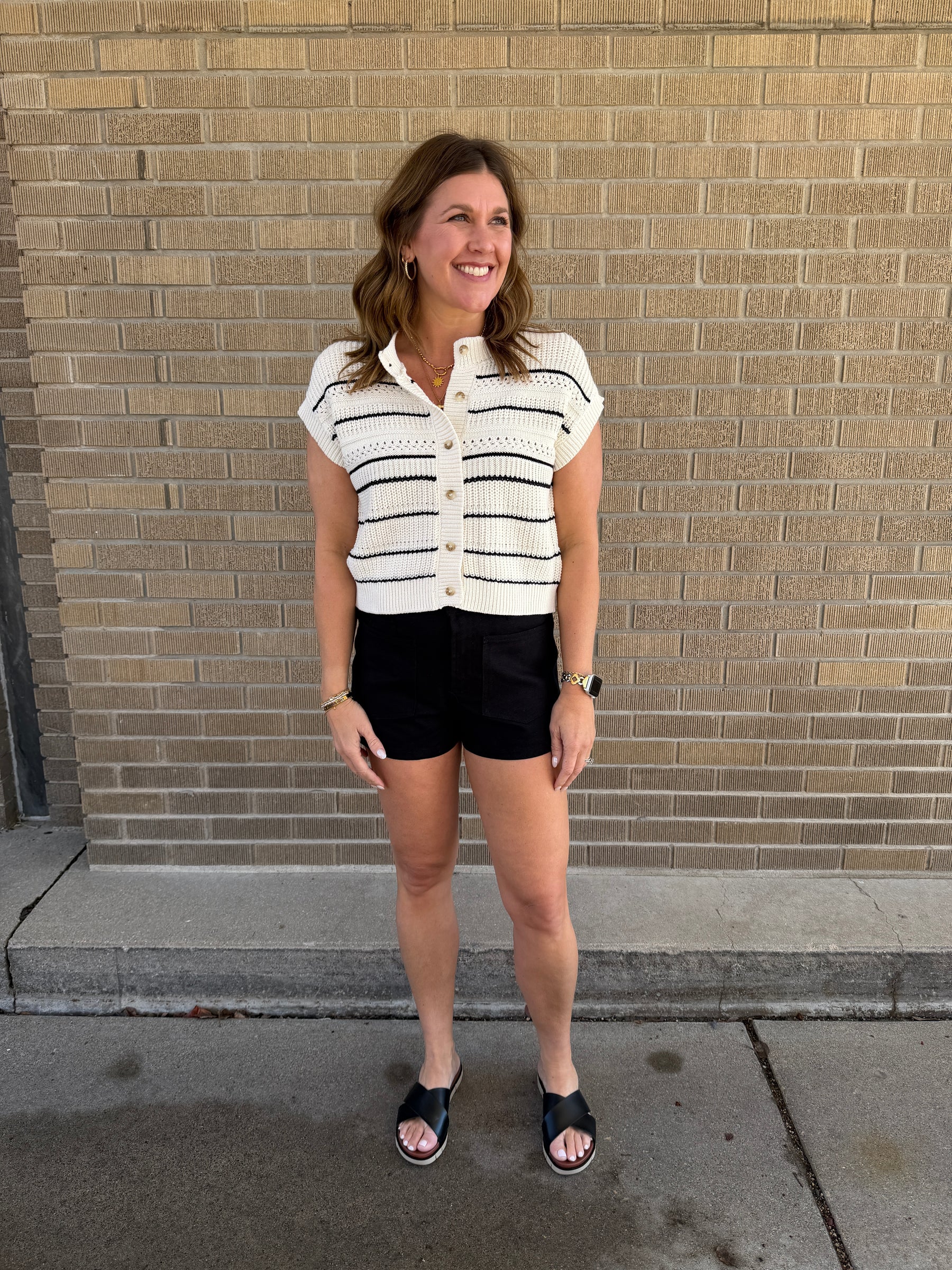 Easy Peasy Cream Sweater Top