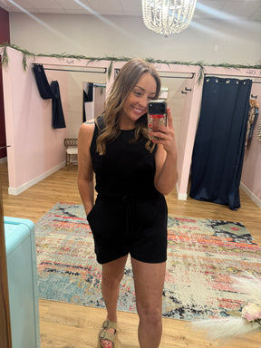 Out and About Romper - Black