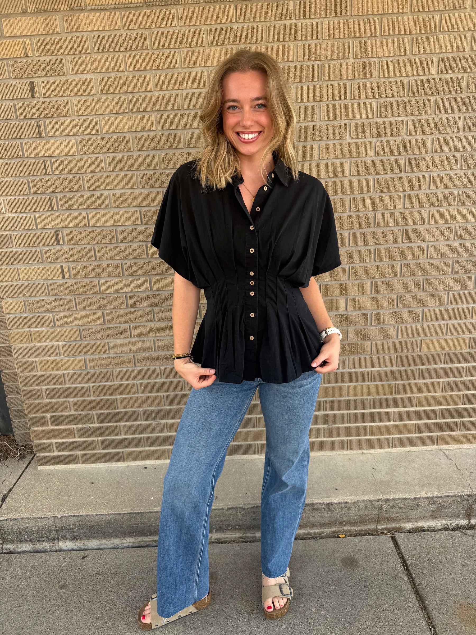 Pleated Princess Blouse