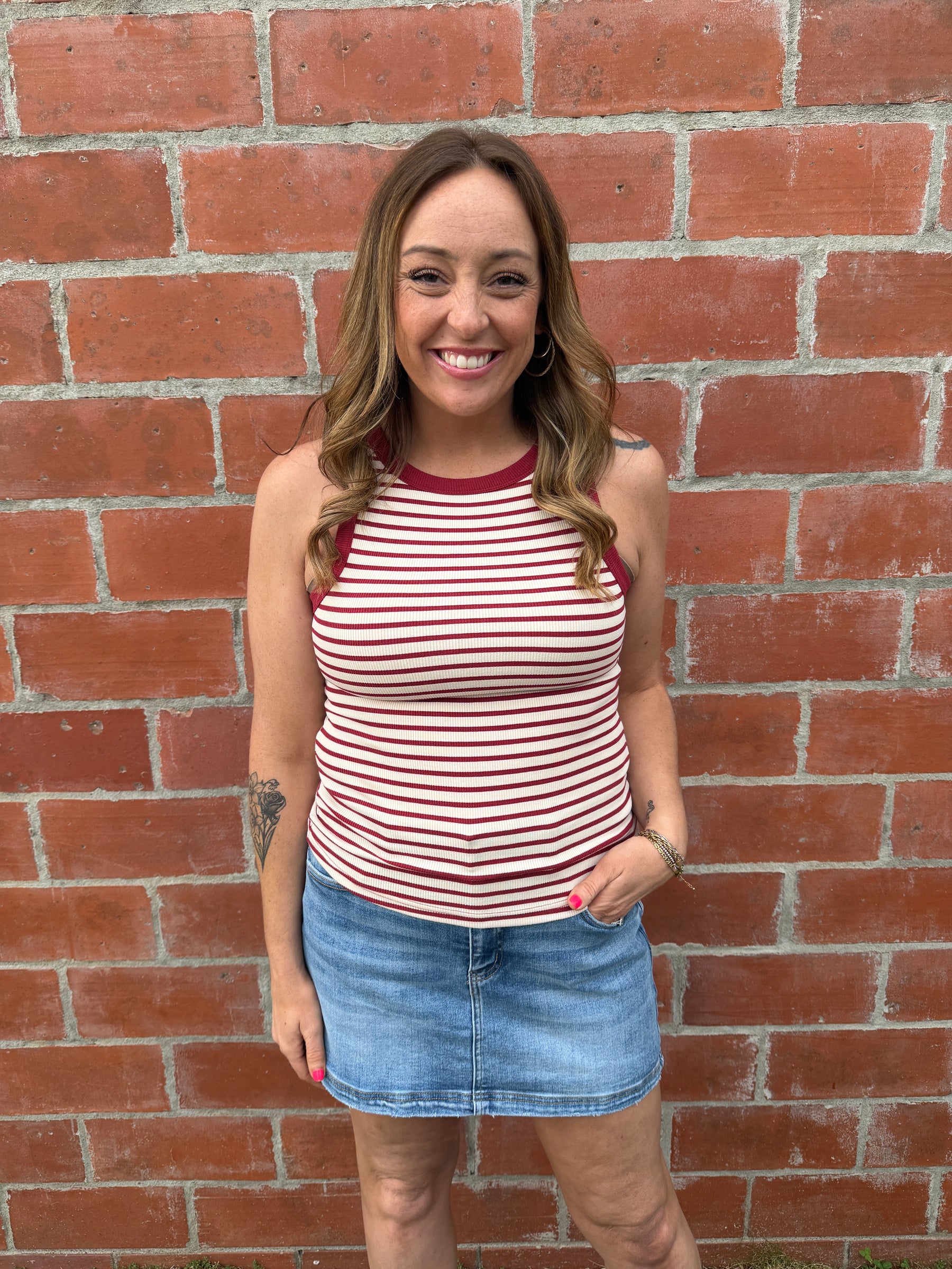 Ellen Tank - Sand Red