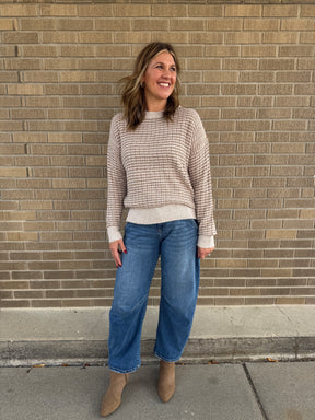 Oat Milk and Carmel Sweater