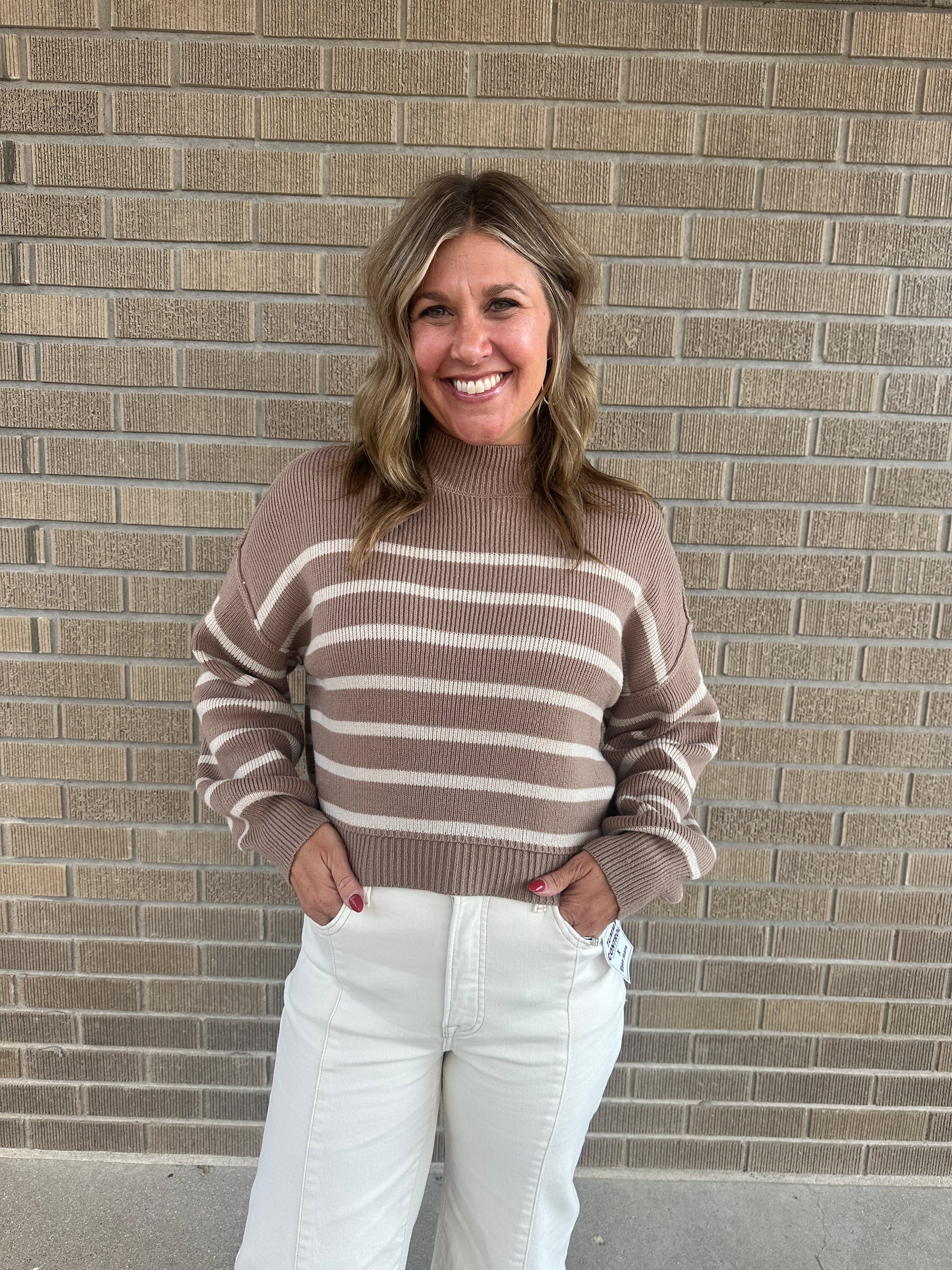 Wanna Latte Stripe Sweater
