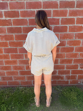 Chic Stripe Romper