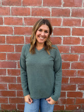 Sage Relaxed V-Neck