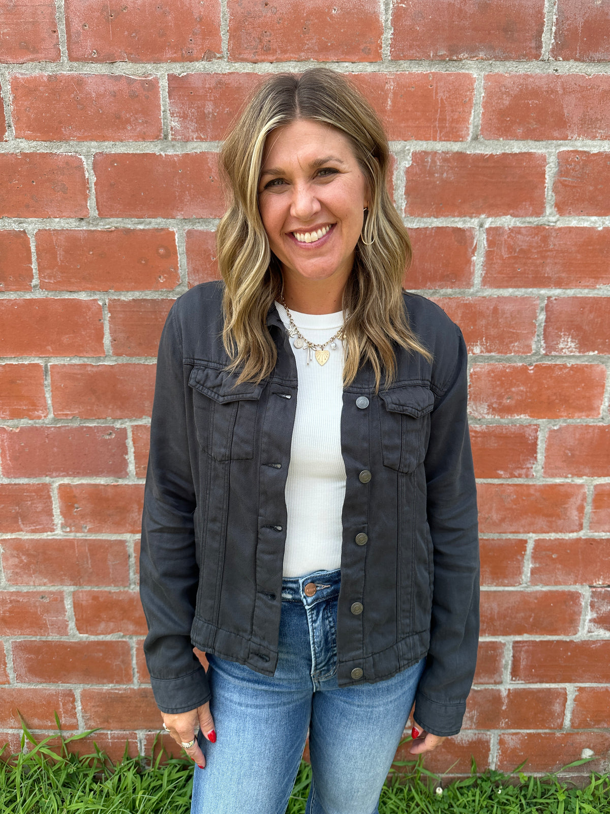 Jackie Jacket - Black Shadow