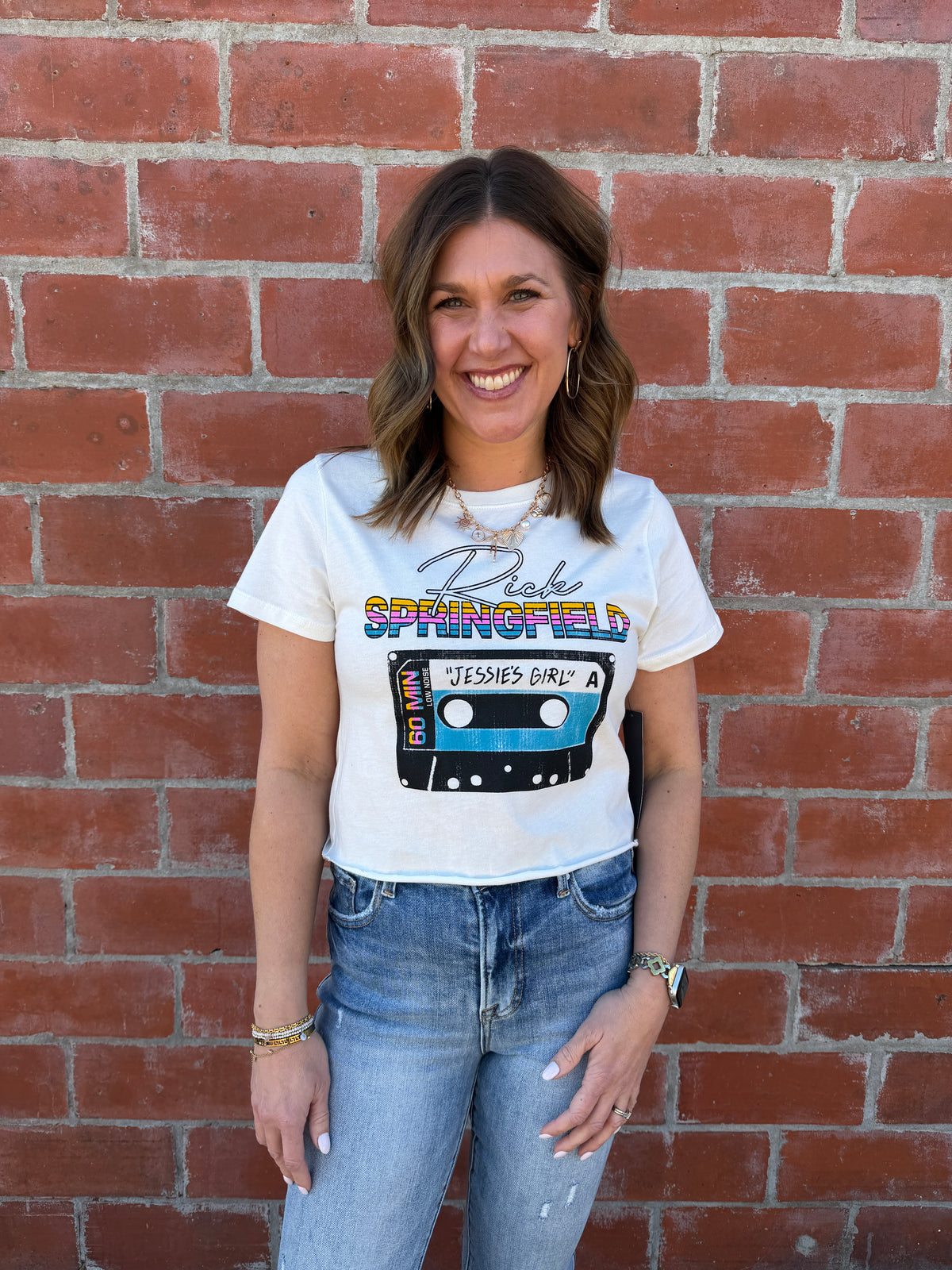 Rick Springfield Graphic Crop Tee