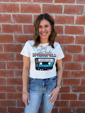 Rick Springfield Graphic Crop Tee
