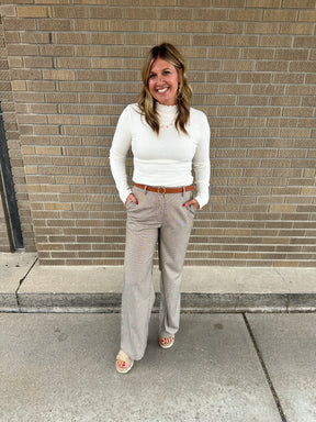 It Girl Ribbed Top - Ivory