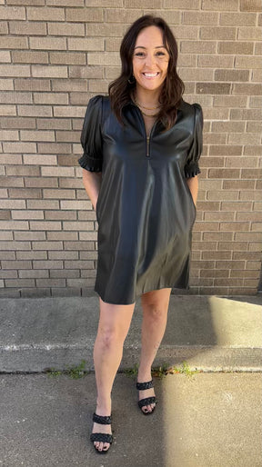 Sweet and Sassy Leather Dress