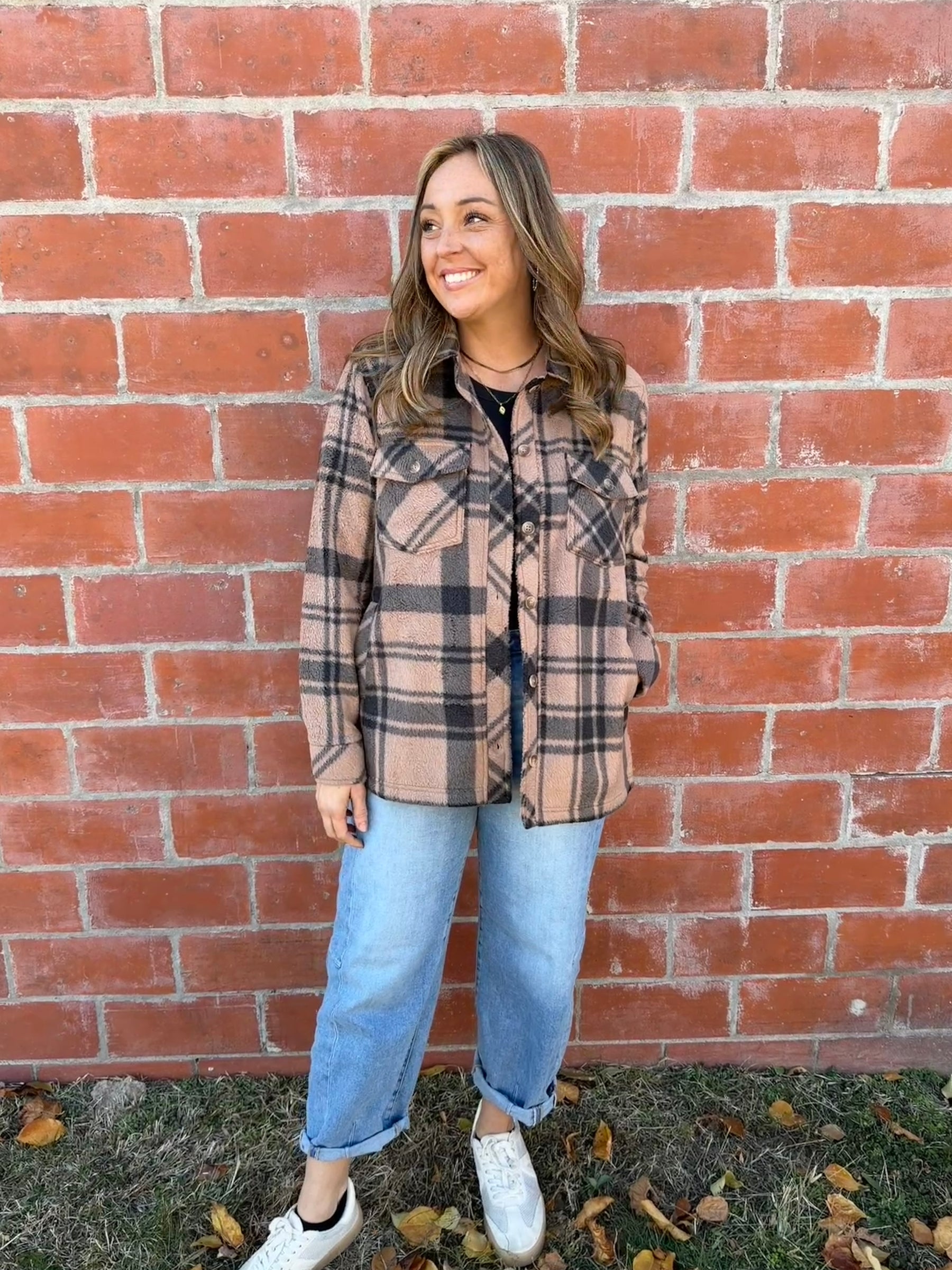Sante Fe Jacket - Pecan Black Plaid
