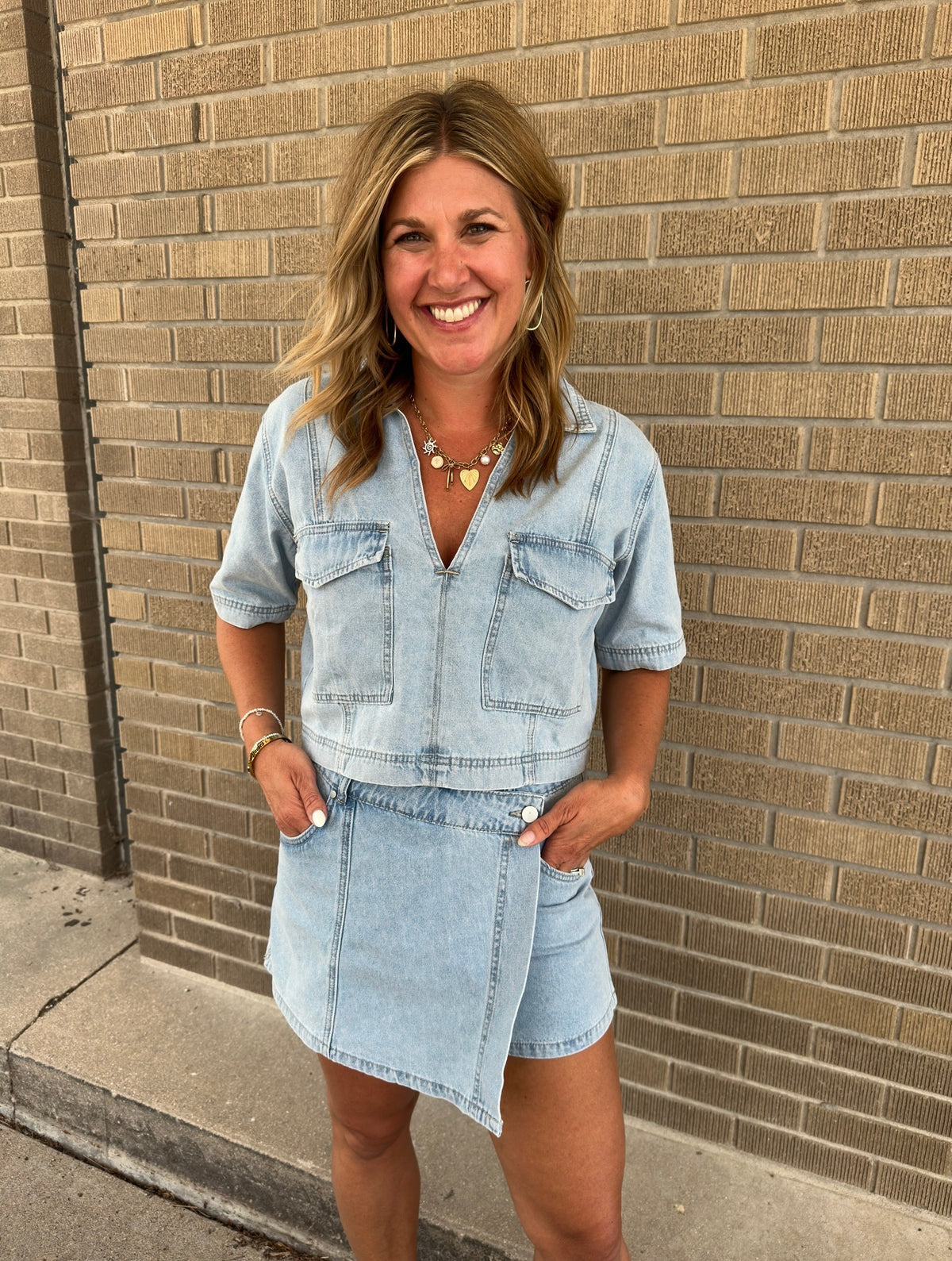 Hooked On You Denim Top