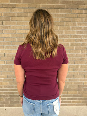 Annie Tee - Maroon