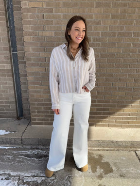 Madelyn Shirt - Pumice Cream