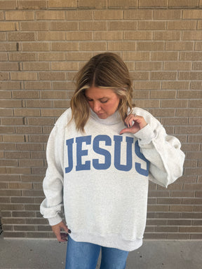 Reversible Mock Neck Sweatshirt - God is Good