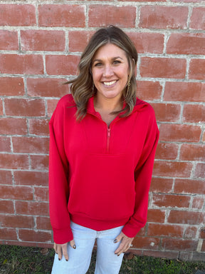 Red Modal Pullover