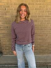 Stripes with Dark Cherry on Top