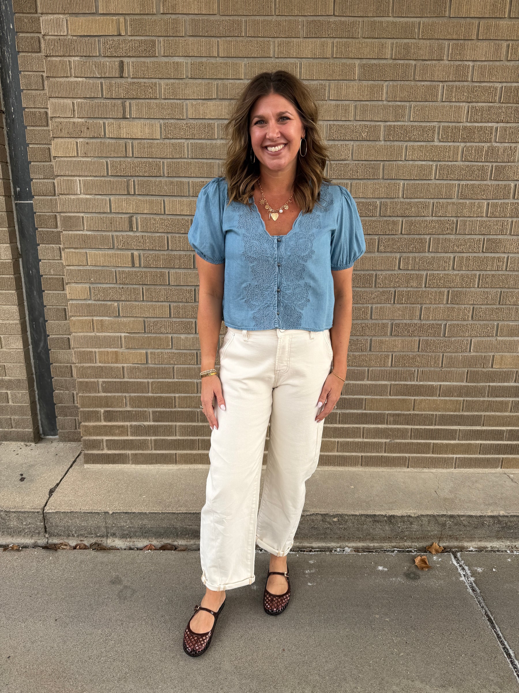 Anything but Basic Blue Top