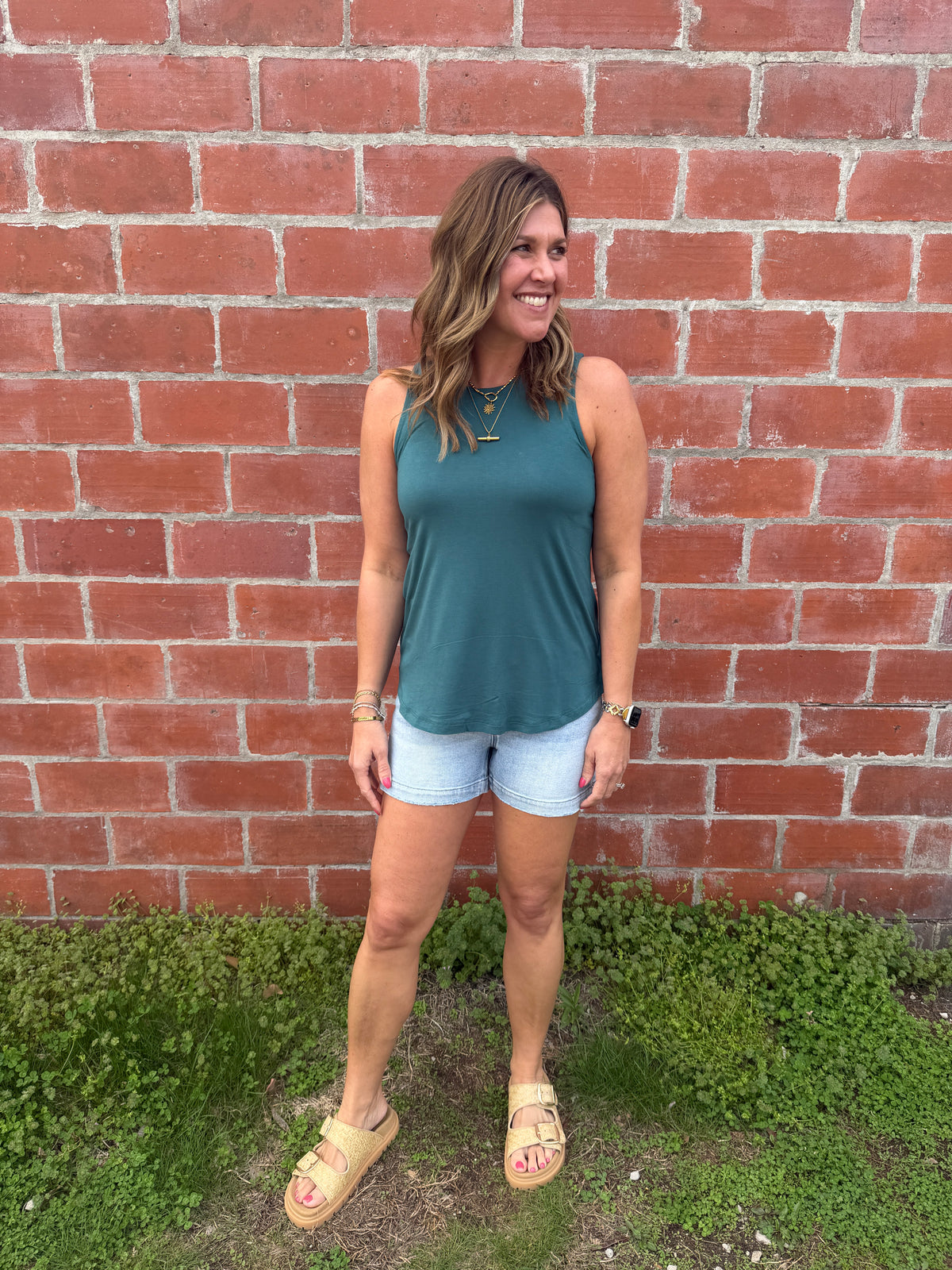 Everyday Basic Tank - Dark Teal