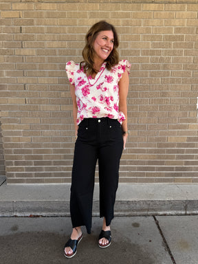 Pretty in Pink Floral Blouse