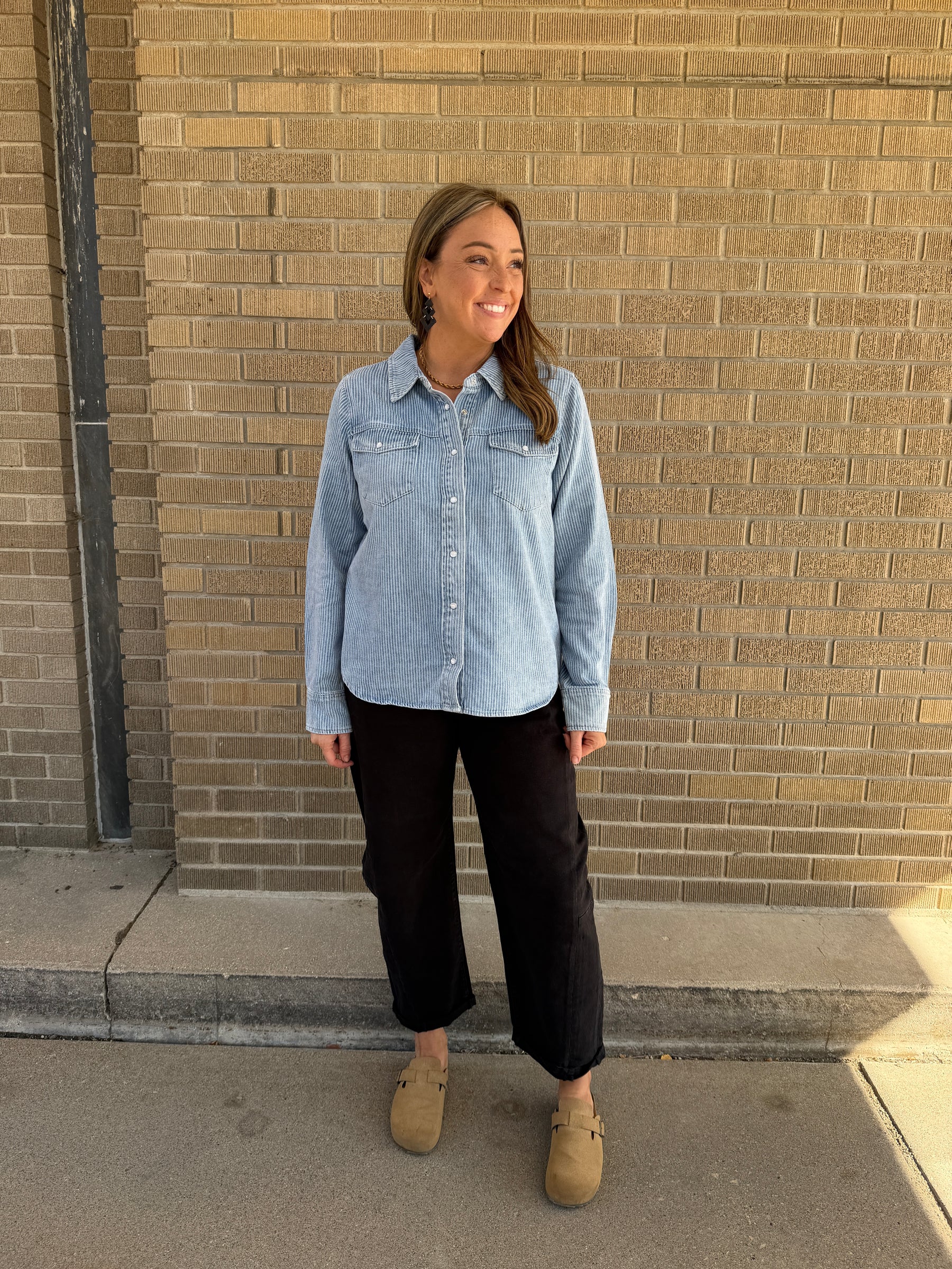 Pippin Jacket - Denim Stripe