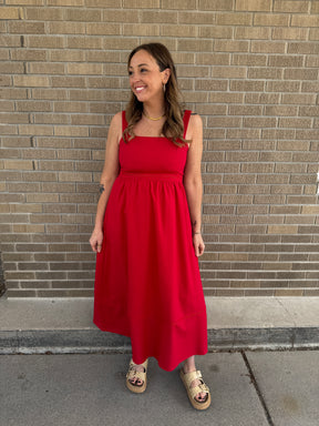 Red Midi Dress