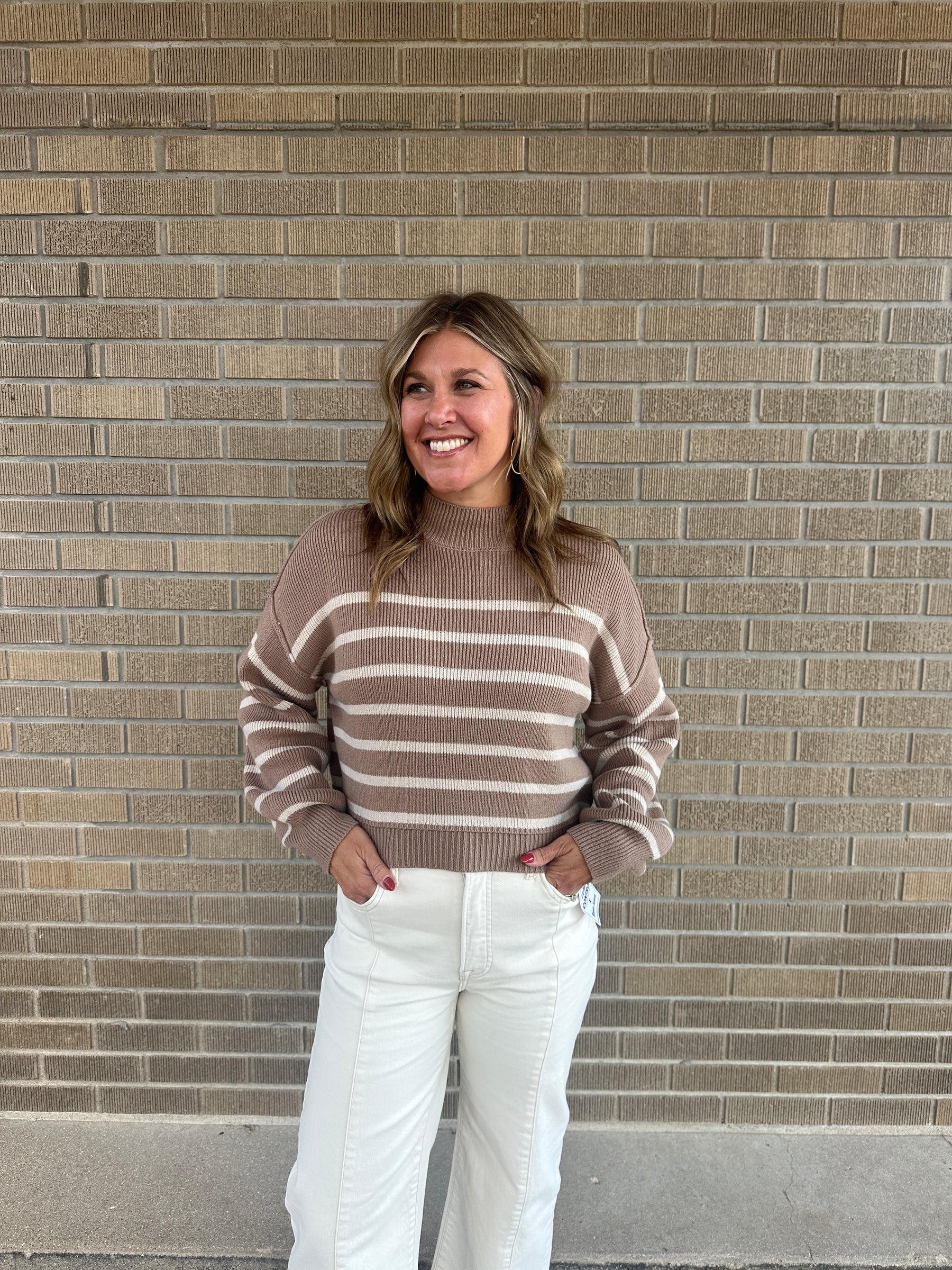 Wanna Latte Stripe Sweater