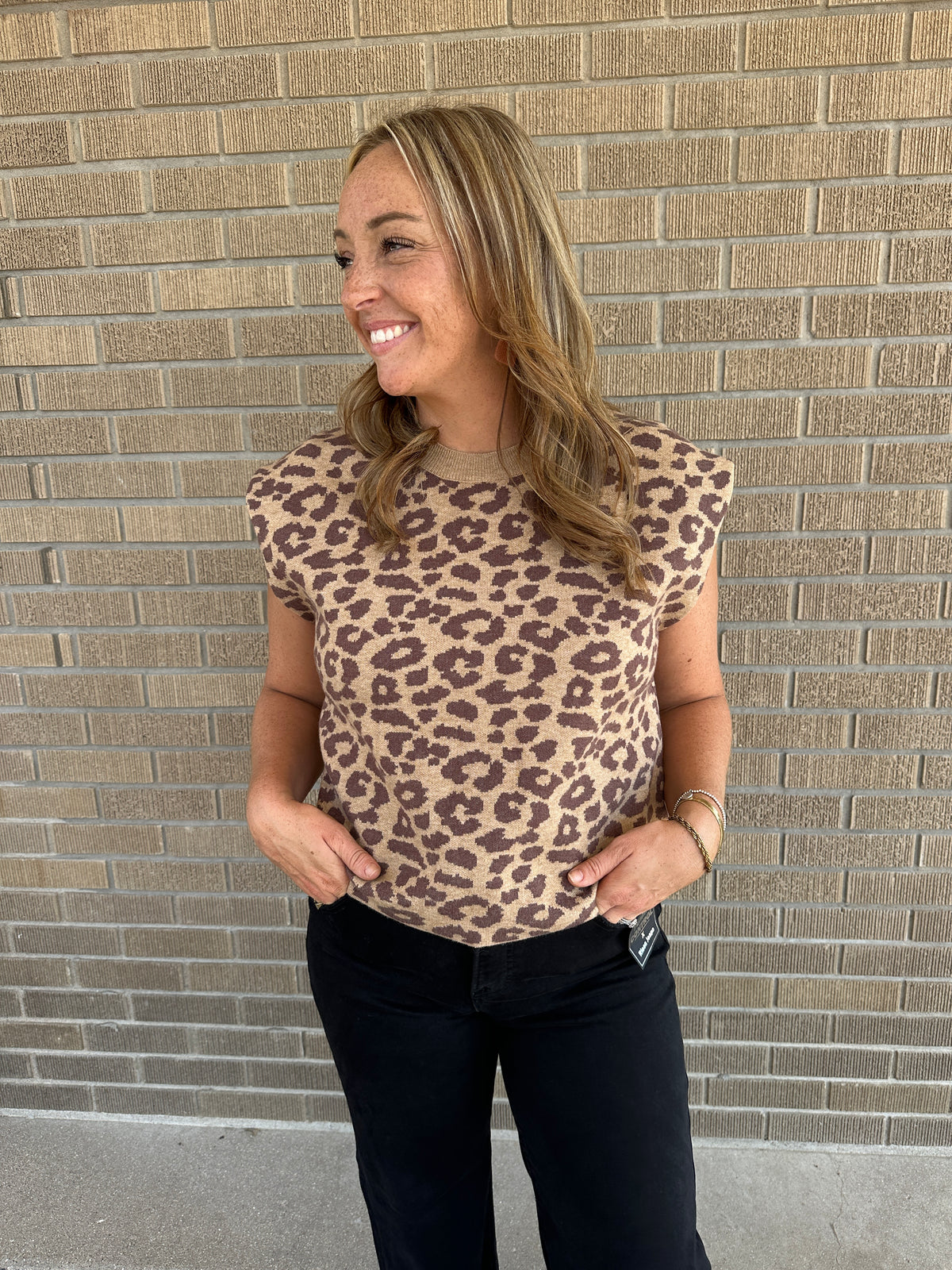 Leopard Sweater Top
